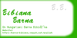 bibiana barna business card